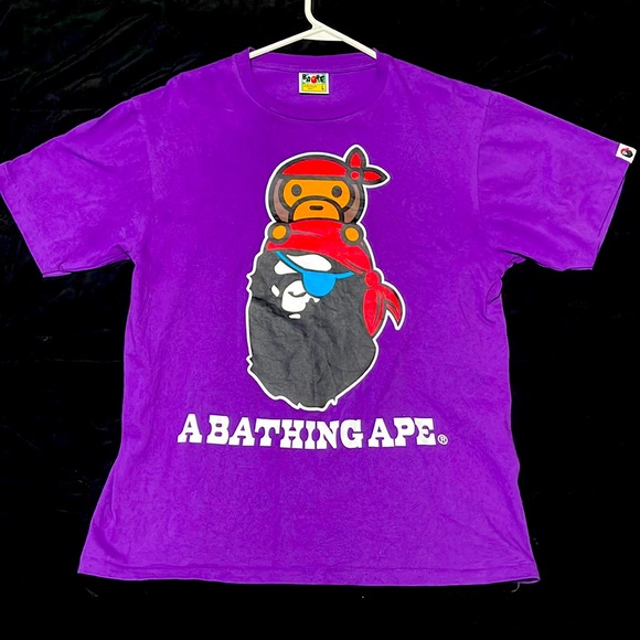Bape Shirts Purple A Bathing Ape Shirt Poshmark